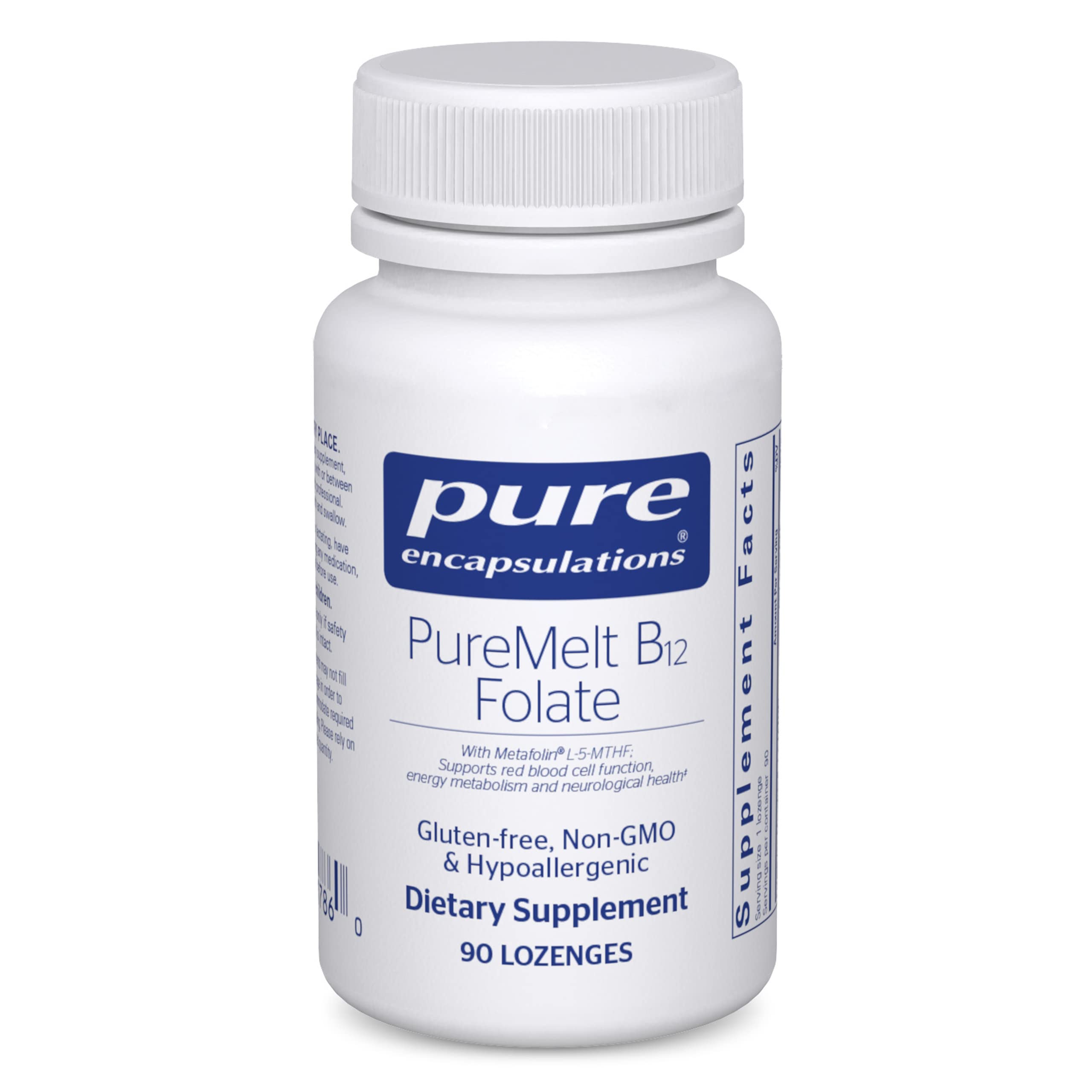 Foto 1 | Suplemento Pure Encapsulations Puremelt B12 Folate 90 Pastillas - Venta Internacional.
