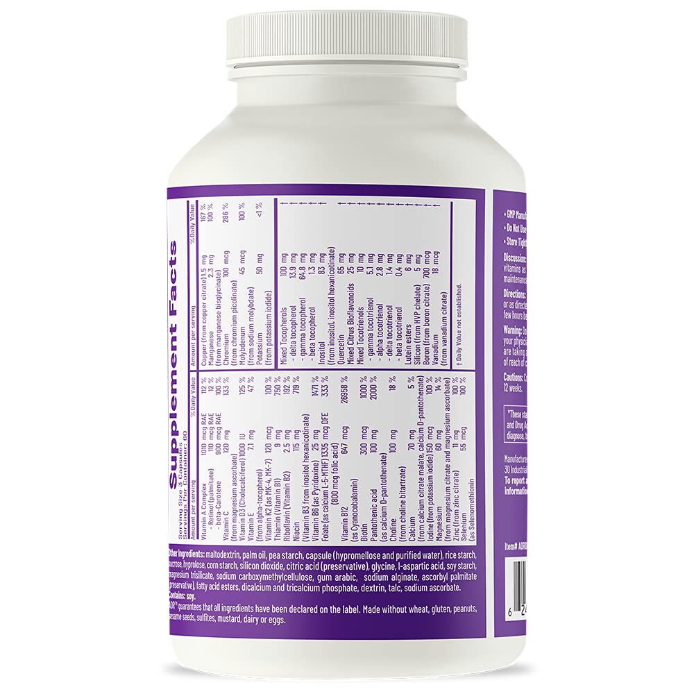 Foto 4 pulgar | Suplemento Multivitamínico Esencial Aor Multi Basics 3, 180 Cápsulas - Venta Internacional.