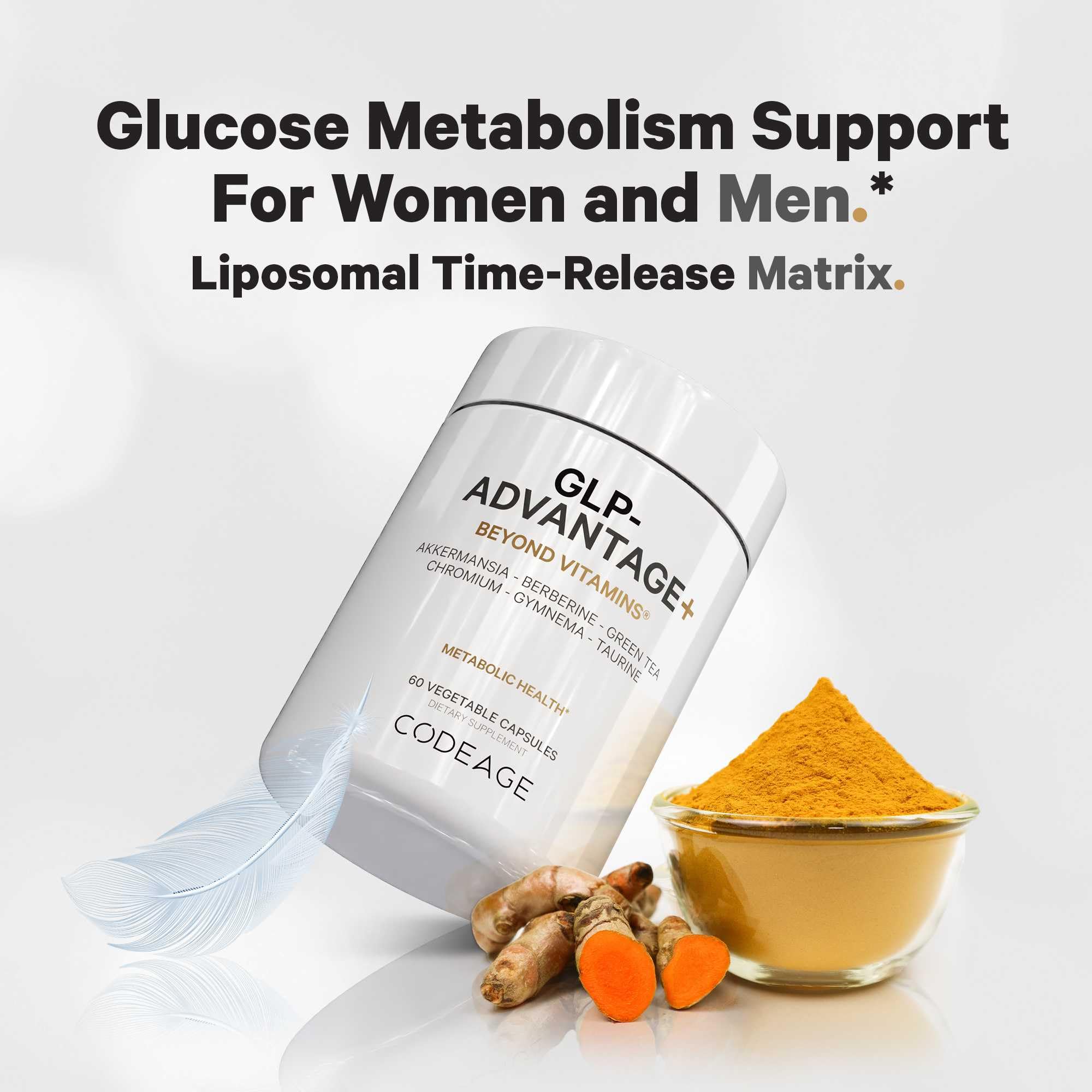 Foto 4 | Suplemento Codeage Glp-advantage+ Metabolic Support 60 Cápsulas - Venta Internacional.