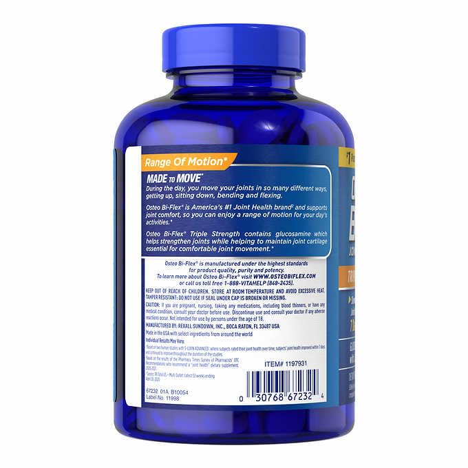 Foto 3 pulgar | Suplemento Oprocyn Osteo Bi-flex Triple Strength 200 Comprimidos - Venta Internacional.