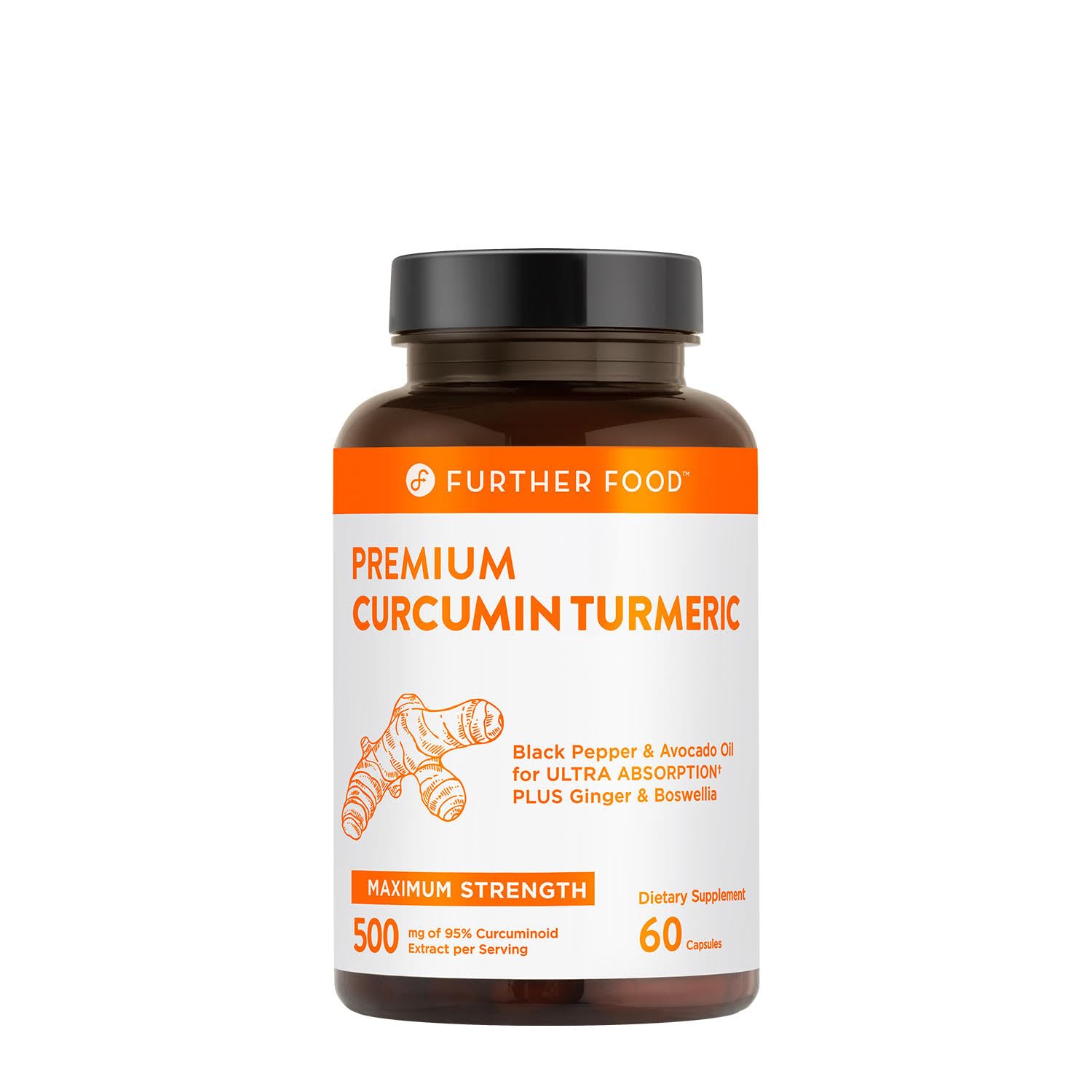 Foto 2 pulgar | Complement Further Food Premium Curcumina Cúrcuma 500 Mg - Venta Internacional.