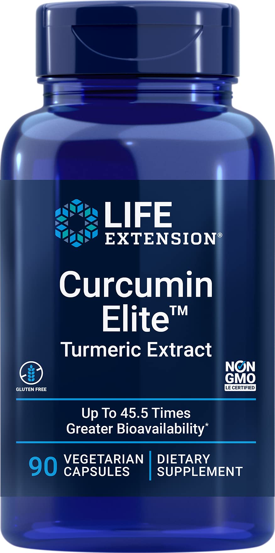 Suplemento Life Extension Curcumin Elite Turmeric 90 Cápsulas - Venta Internacional.
