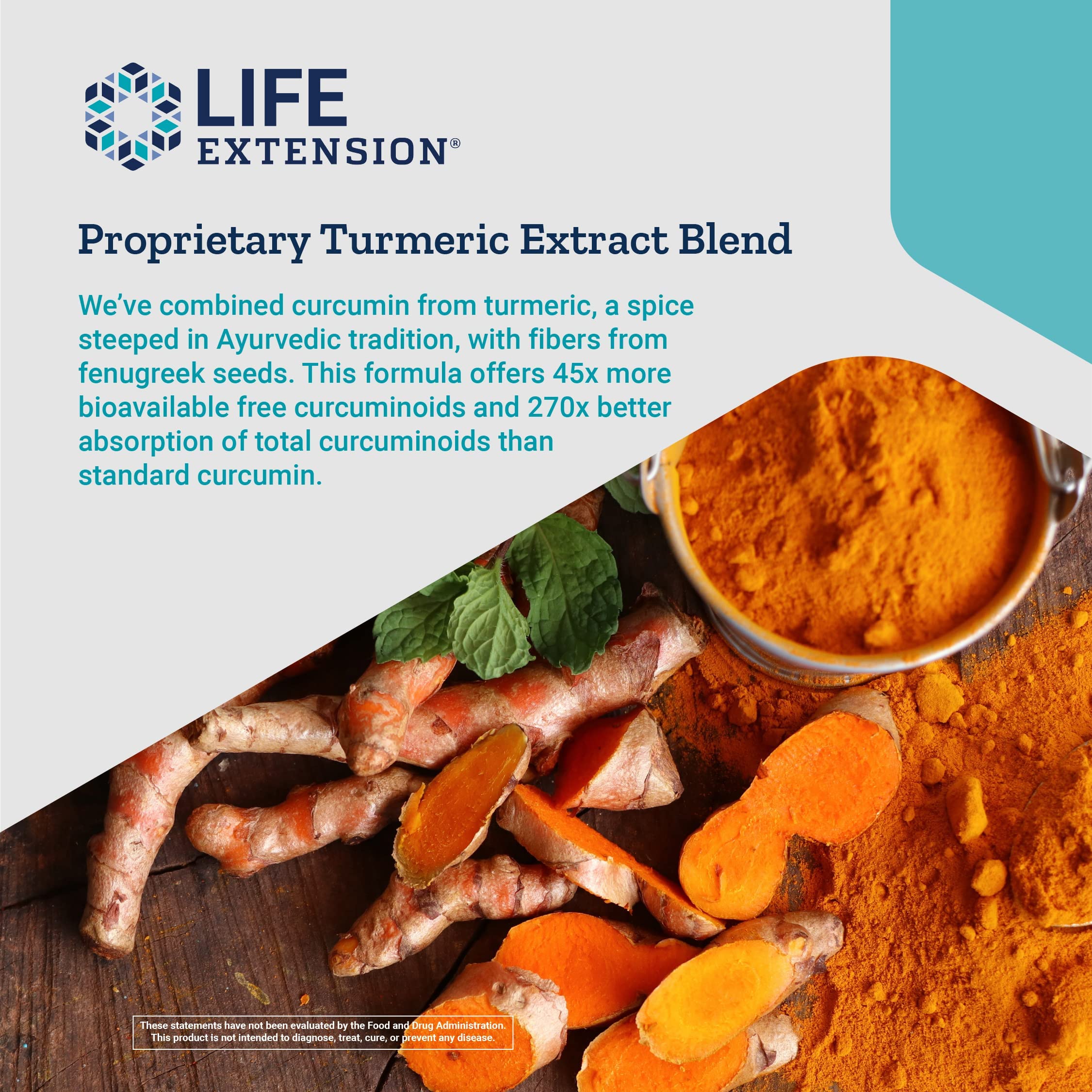 Foto 3 pulgar | Suplemento Life Extension Curcumin Elite Turmeric 90 Cápsulas - Venta Internacional.