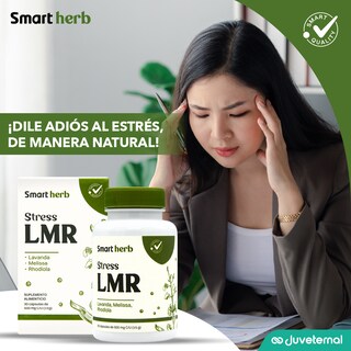 Foto 3 | Smart Herb Paquete Stress Lmr, Suplemento Alimenticio, 2 Piezas (30 Cápsulas C/u) Con Lavanda, Melissa Y Rhodiola