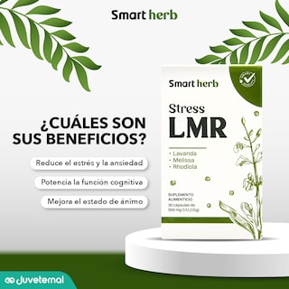Foto 5 | Smart Herb Paquete Stress Lmr, Suplemento Alimenticio, 2 Piezas (30 Cápsulas C/u) Con Lavanda, Melissa Y Rhodiola
