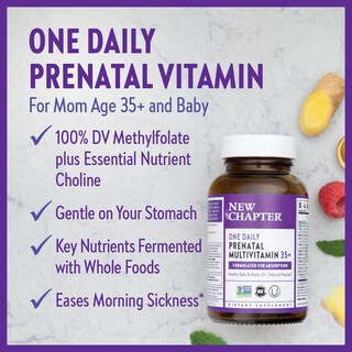 Foto 4 | Vitaminas Prenatales New Chapter One, Uso Diario Para Mayores De 35 Años - Venta Internacional.