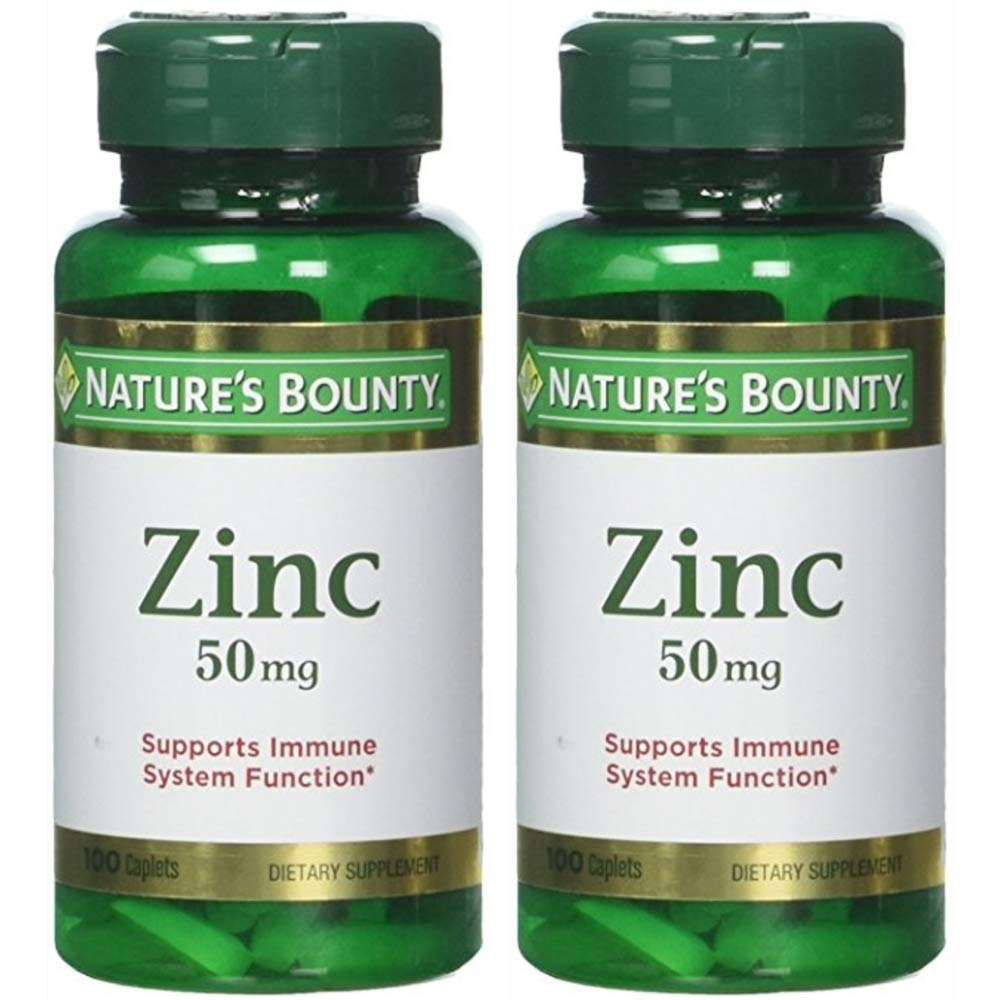 Foto 2 pulgar | Suplemento Nature's Bounty Zinc En Cápsulas De 50 Mg, 100 Unidades, 2 Unidades - Venta Internacional.