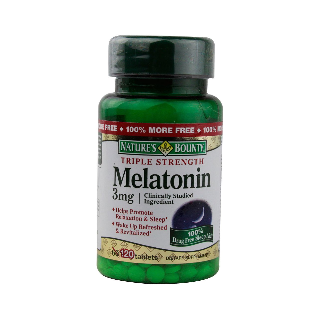 Foto 2 pulgar | Suplemento de Melatonina Nature's Bounty 3 mg 120 Tabletas X4 - Venta Internacional