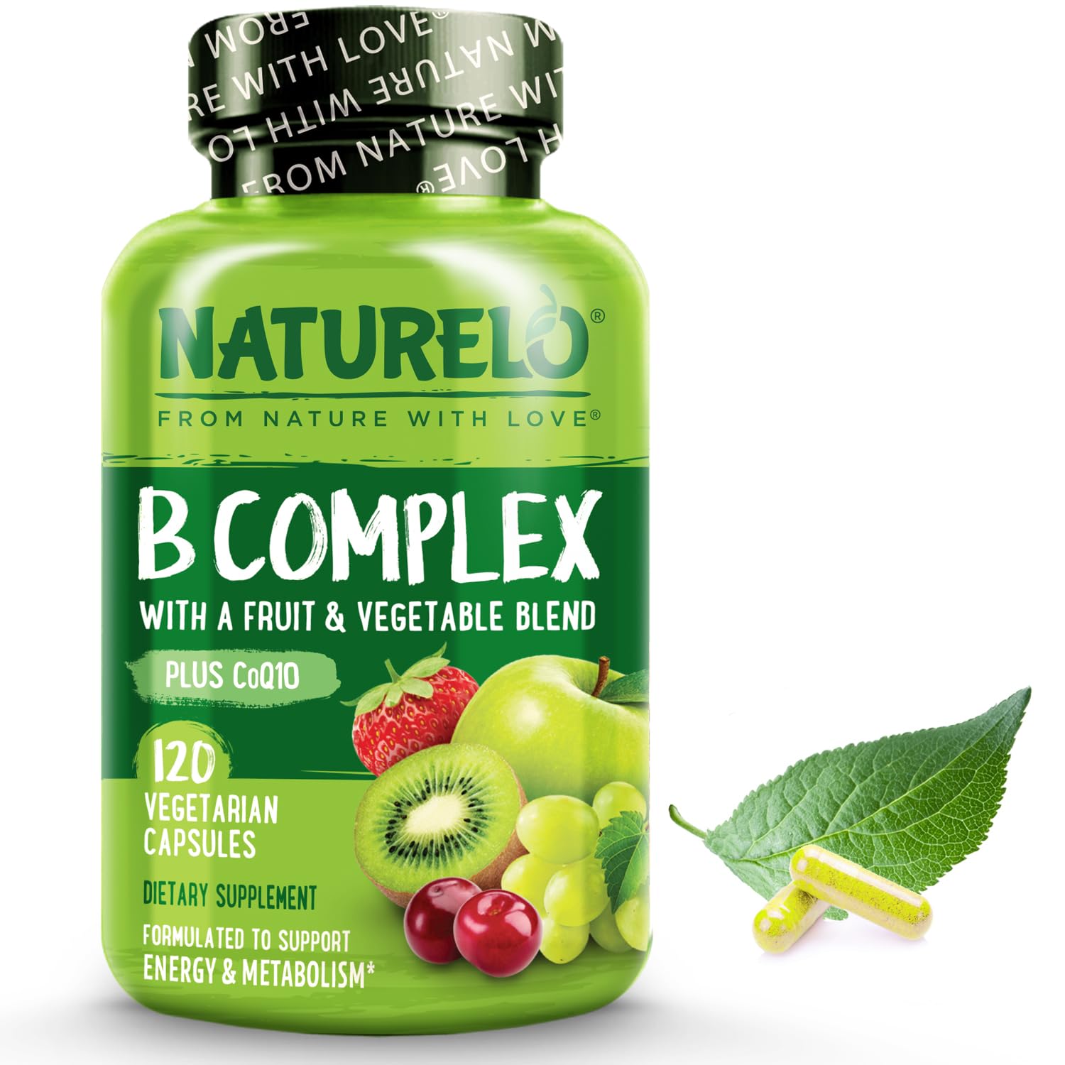 Foto 2 pulgar | Suplemento De Complejo De Vitamina B Naturelo 120 Cápsulas - Venta Internacional.