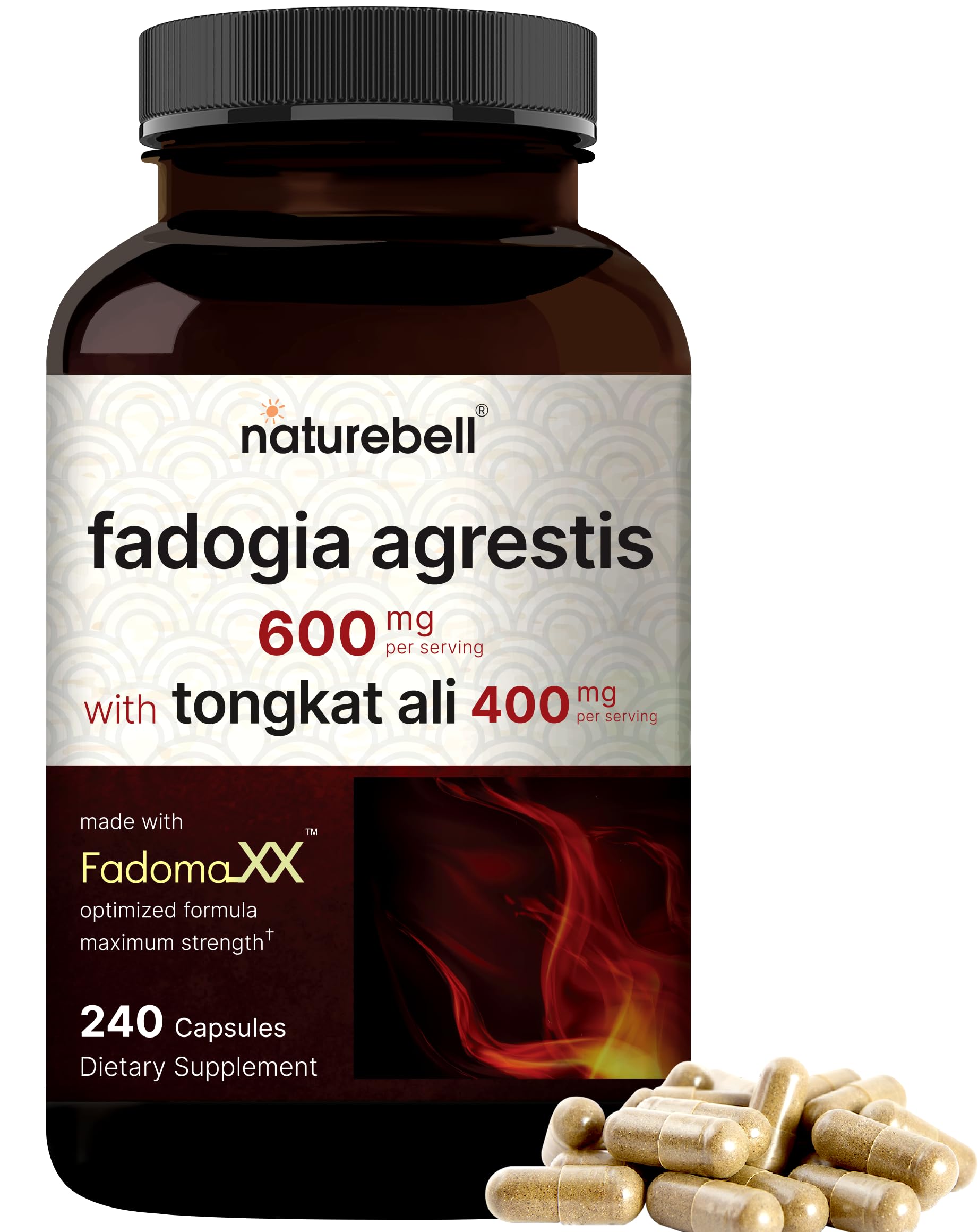 Foto 1 | Suplemento Naturebell Fadogia Agrestis 600 Mg Con Tongkat Ali 400 Mg - Venta Internacional.