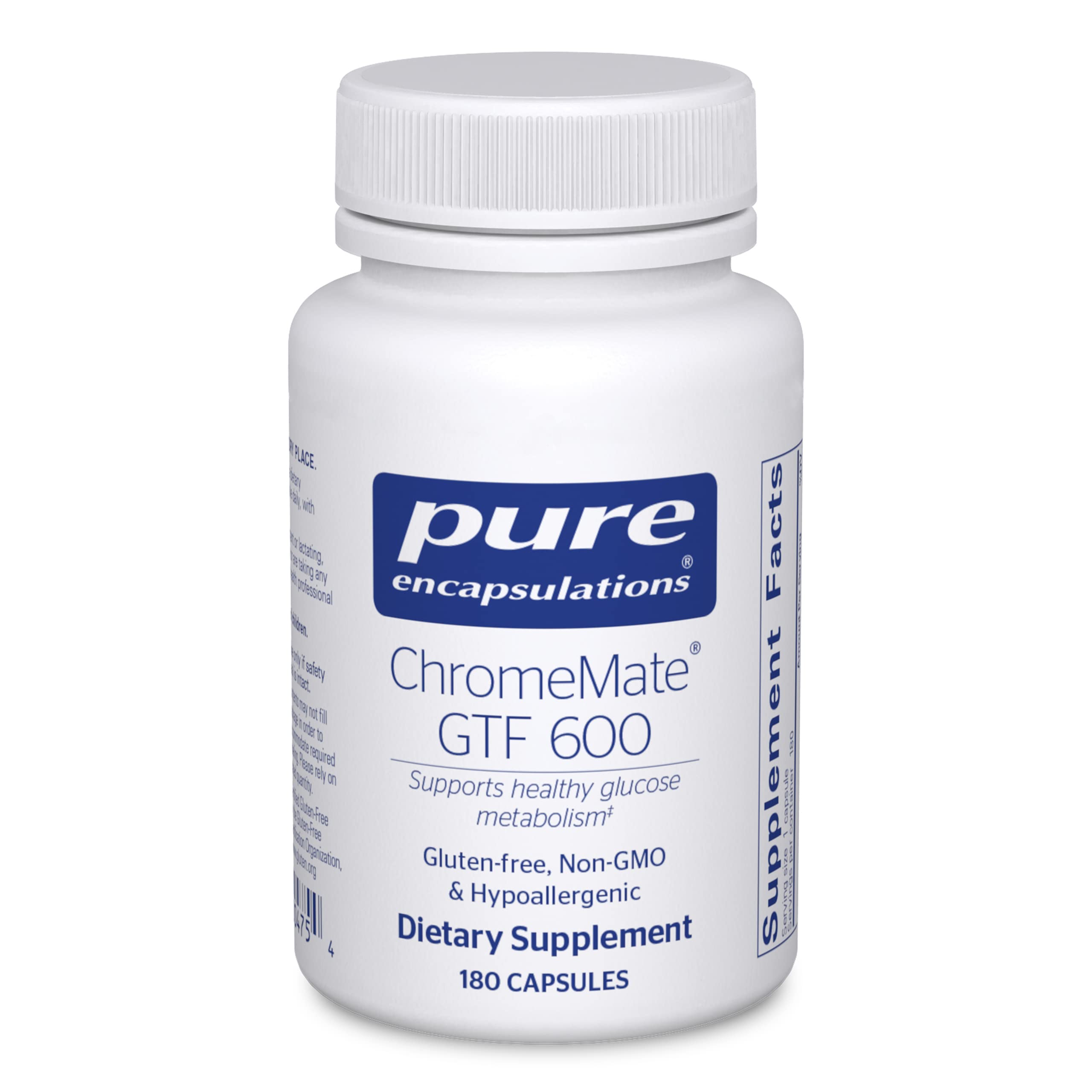 Foto 2 pulgar | Suplemento Pure Encapsulations Chromemate Gtf 600 180 Cápsulas - Venta Internacional.