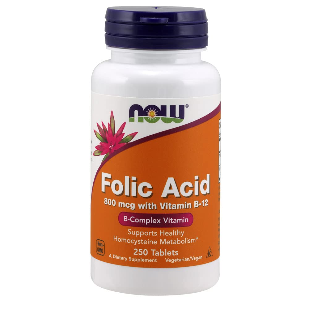 Foto 2 pulgar | Tabletas De Ácido Fólico Supplement Now Foods De 800 Mcg (paquete De 2) - Venta Internacional.