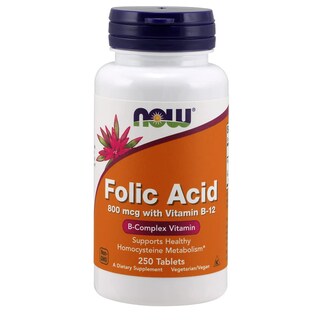 Foto 1 | Tabletas De Ácido Fólico Supplement Now Foods De 800 Mcg (paquete De 2) - Venta Internacional.