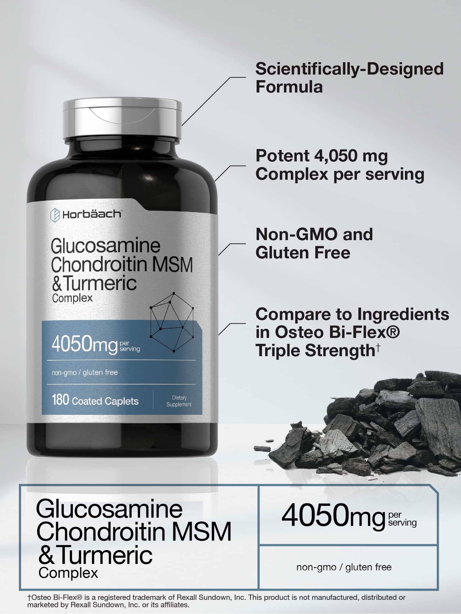 Foto 4 pulgar | Complemente La Glucosamina Y Condroitina De Horbäach Con Cúrcuma Y Msm - Venta Internacional.