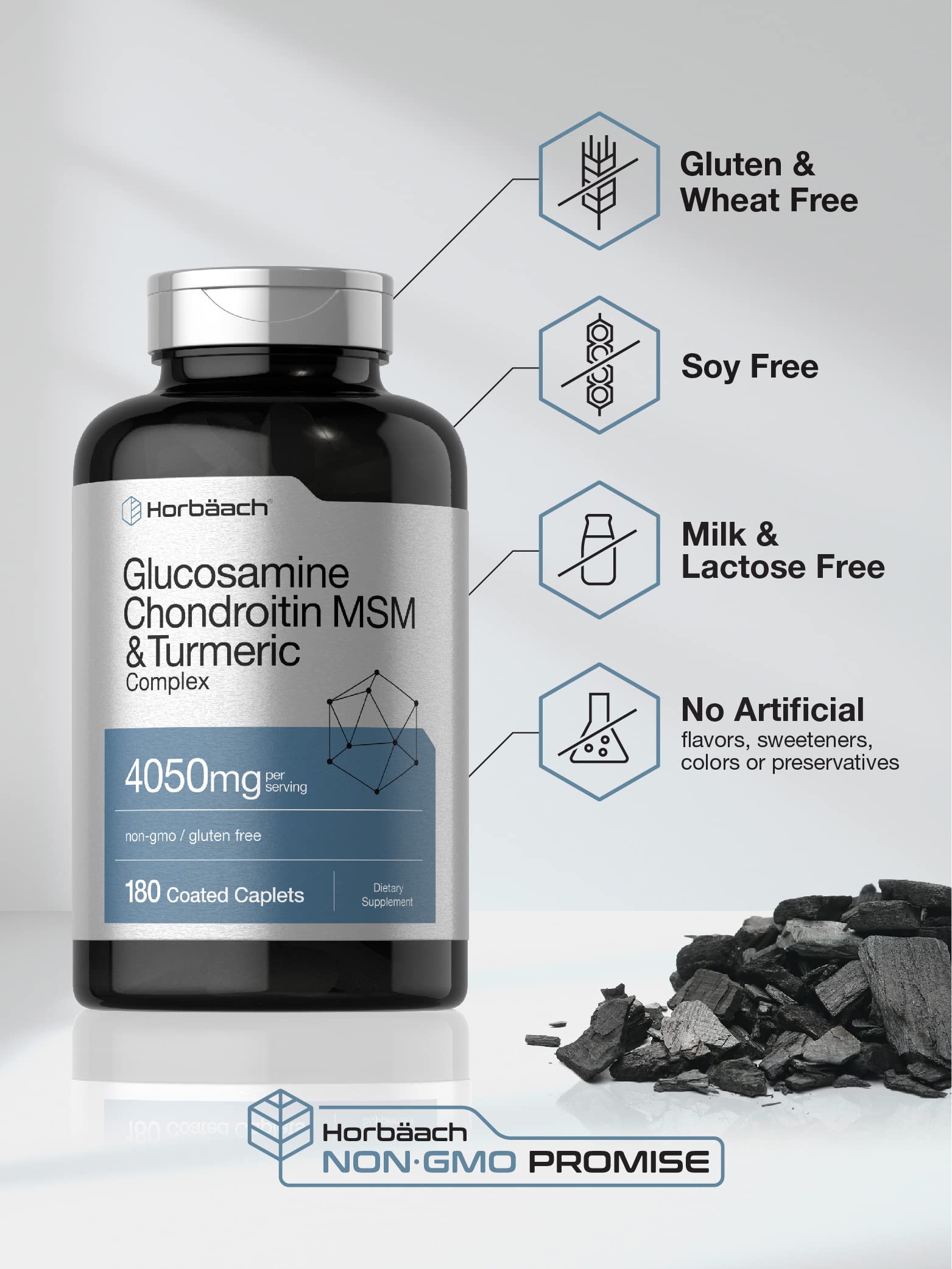 Foto 5 pulgar | Complemente La Glucosamina Y Condroitina De Horbäach Con Cúrcuma Y Msm - Venta Internacional.