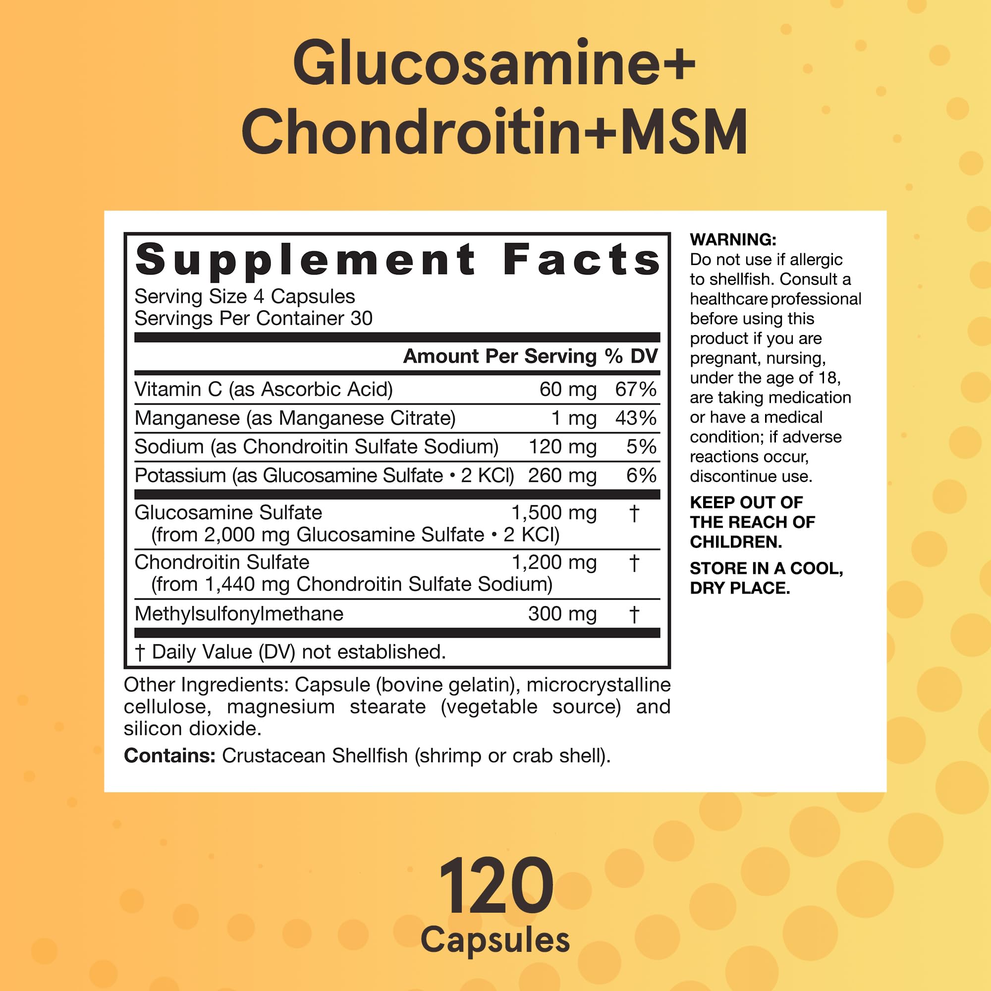 Foto 7 pulgar | Suplemento Jarrow Formulas Con Glucosamina, Condroitina Y Msm - Venta Internacional.