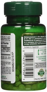 Foto 2 | Suplemento Nature's Bounty De Metilcobalamina B12 1000 Mcg - Venta Internacional.