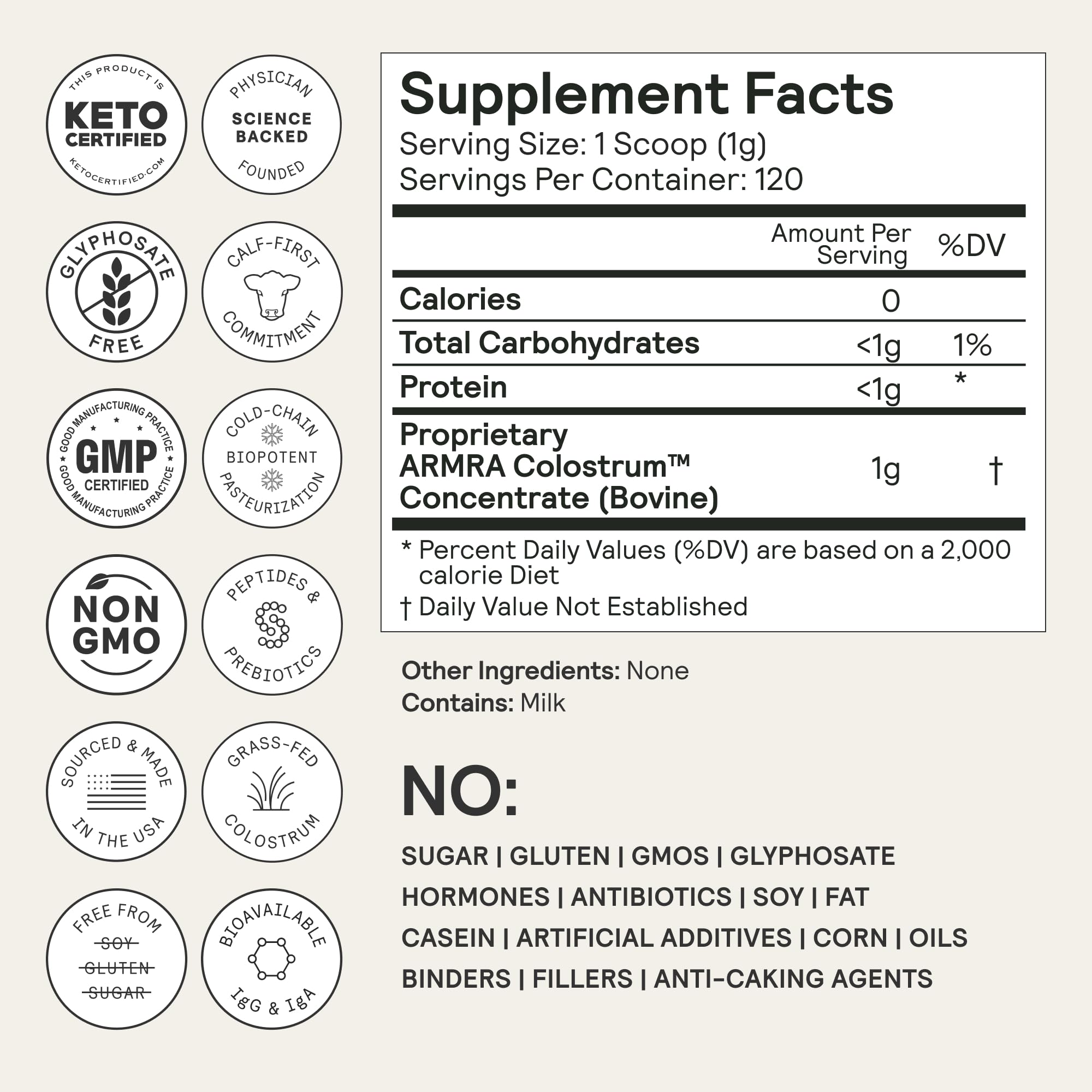 Foto 7 pulgar | Suplemento Armra Colostrum™ Premium Powder 120 Porciones - Venta Internacional.