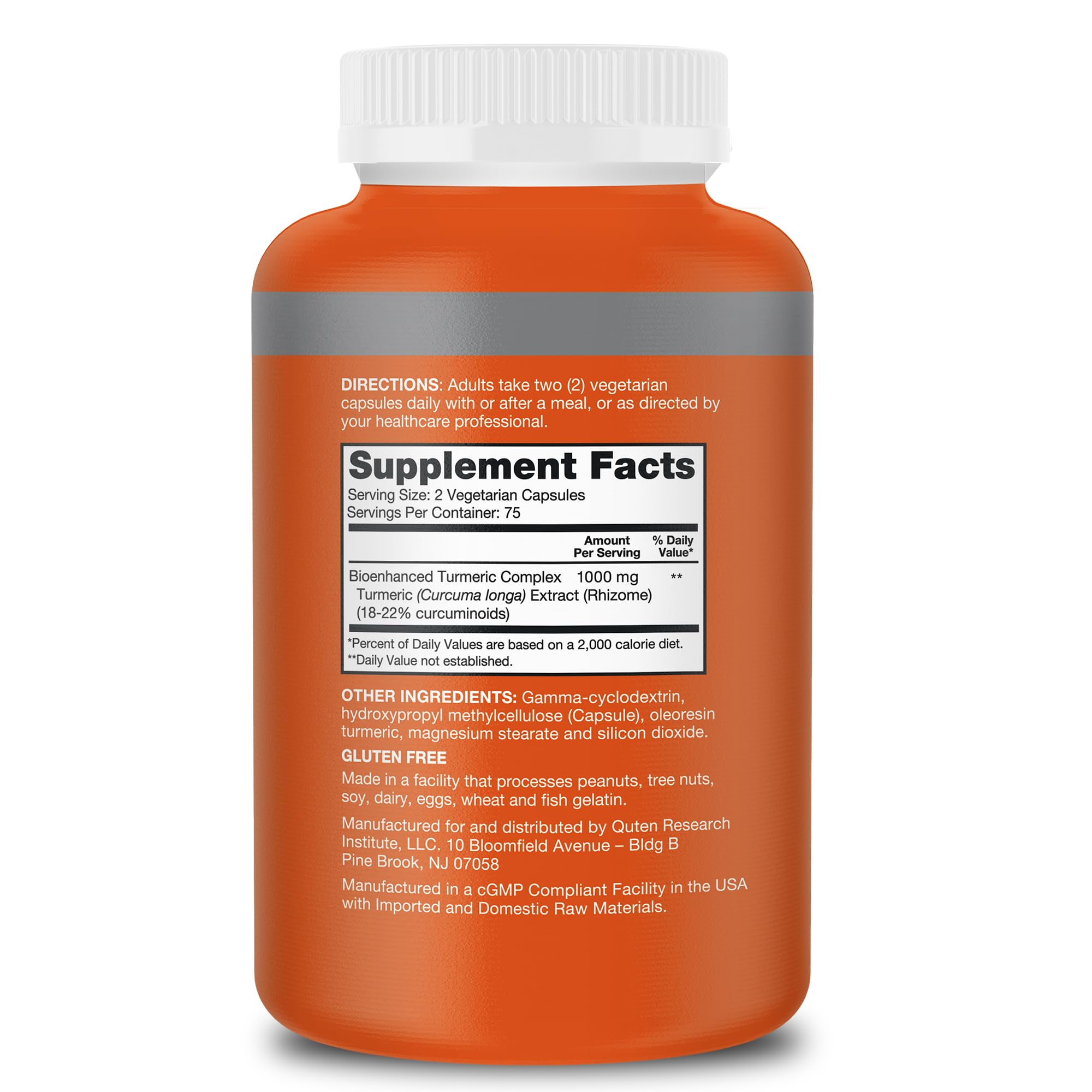 Foto 7 | Suplemento Qunol, Cúrcuma Y Curcumina, 1000 Mg, 150 Cápsulas - Venta Internacional.