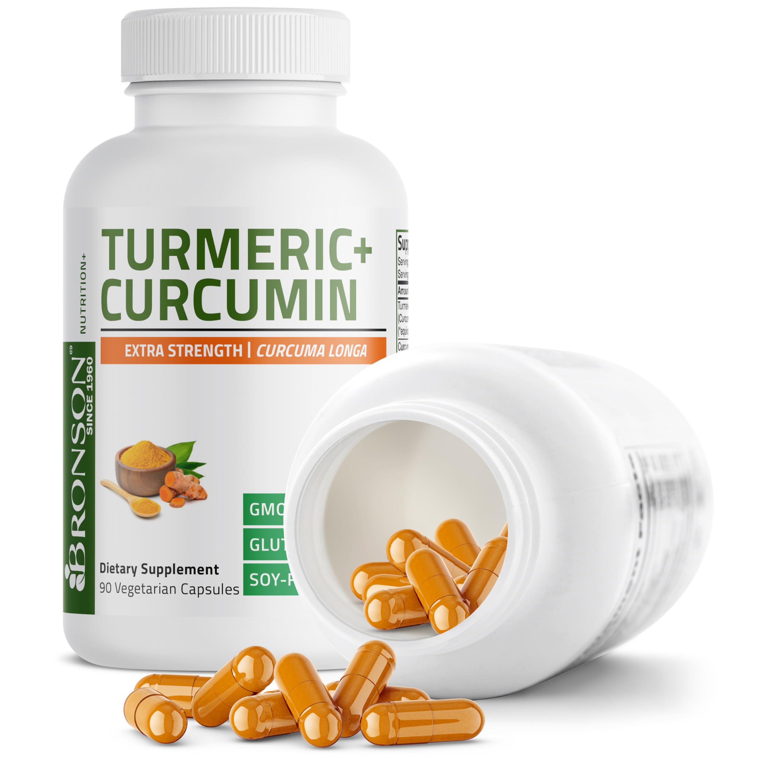 Foto 5 pulgar | Suplemento De Curcumina De Cúrcuma Bronson 1500 Mg 90 Cápsulas - Venta Internacional.
