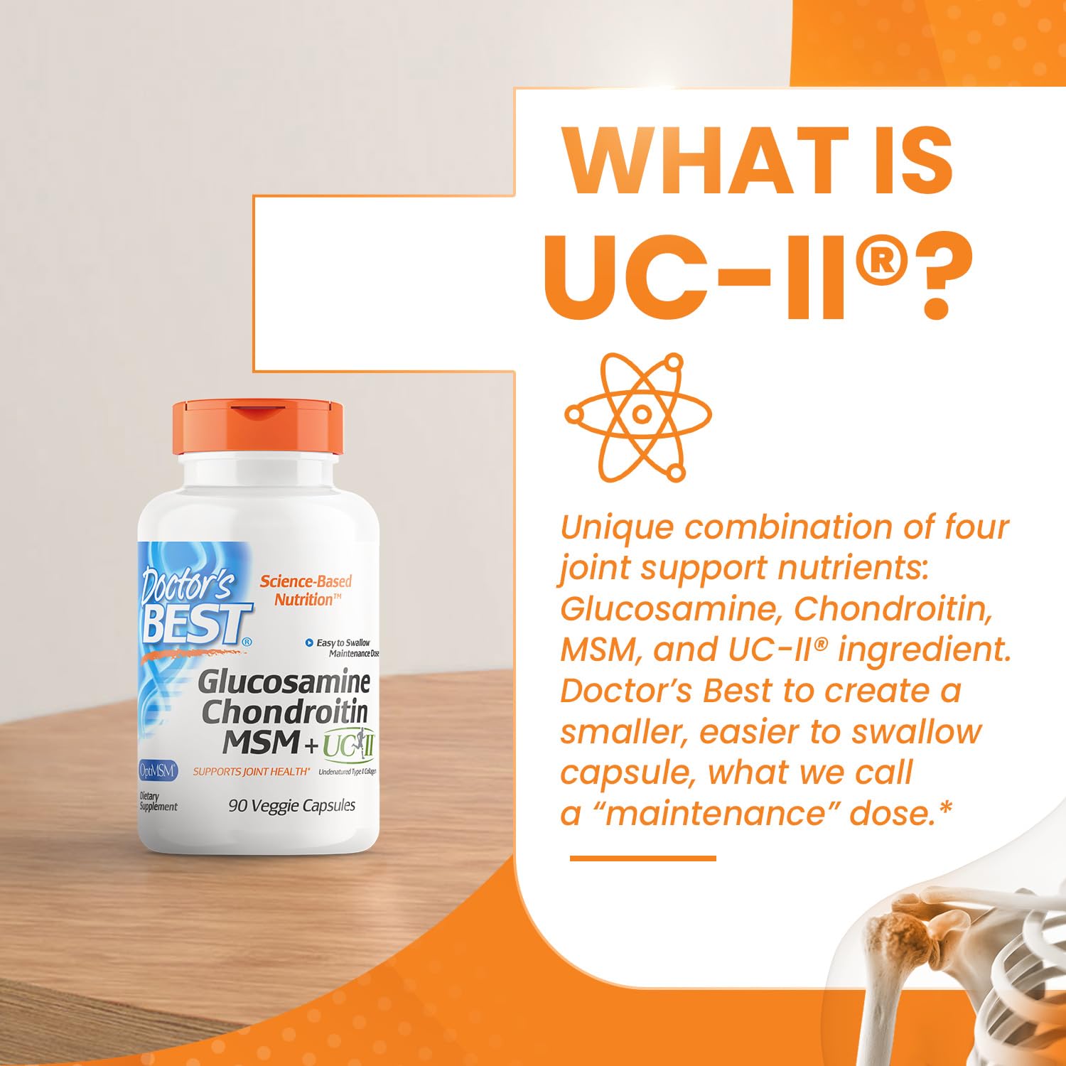 Foto 6 pulgar | Suplemento Doctor's Best Con Glucosamina, Condroitina, Msm, Ucii - Venta Internacional.