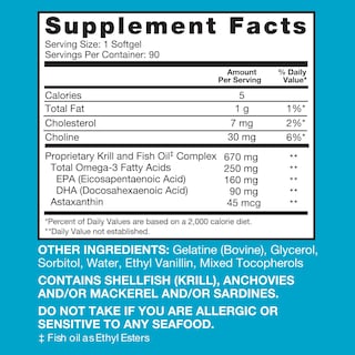 Foto 6 | Suplemento Qunol Advanced Omega 3 De Aceite De Krill Y Pescado, 90 Unidades - Venta Internacional.