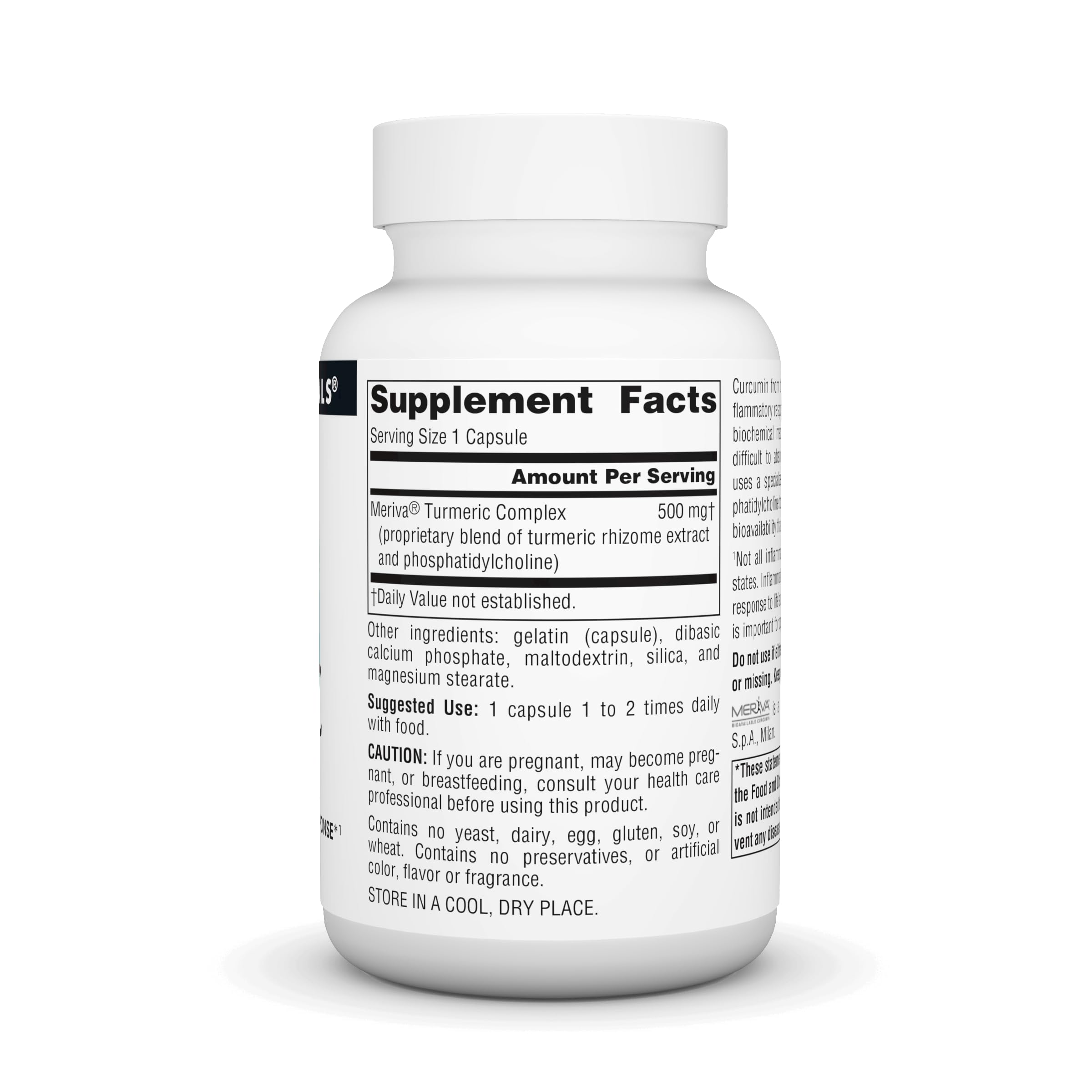 Foto 2 | Suplemento Source Naturals De Cúrcuma Con Meriva 500 Mg - 60 Cápsulas - Venta Internacional.