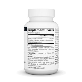Foto 2 | Suplemento Source Naturals De Cúrcuma Con Meriva 500 Mg - 60 Cápsulas - Venta Internacional.