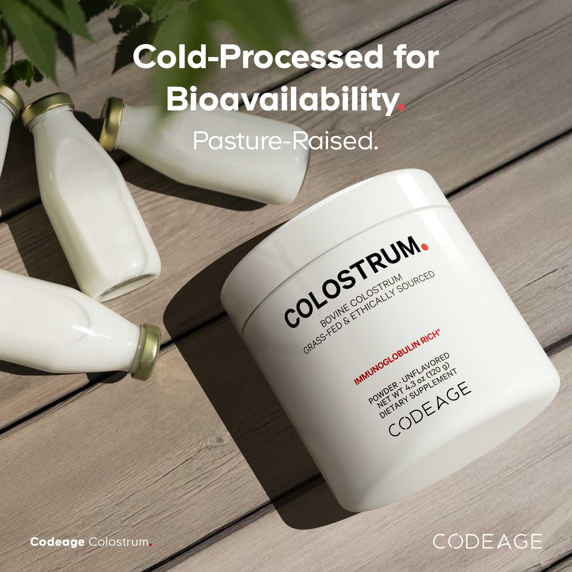 Foto 6 | Suplemento Codeage De Calostro Bovino En Polvo, 115 G, 4 Meses - Venta Internacional.