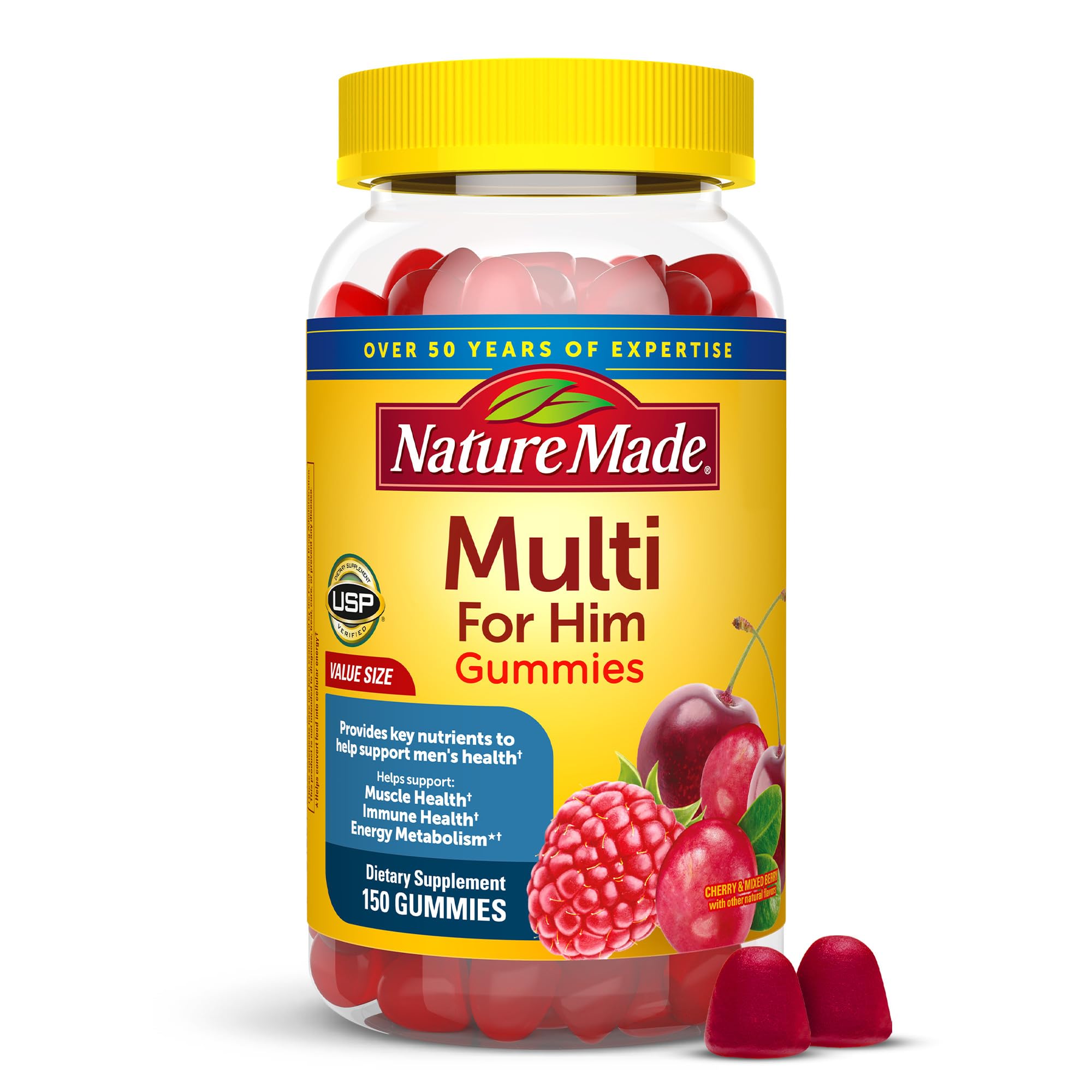 Foto 2 pulgar | Multivitamínico Nature Made Multi Para Hombre, 150 Gomitas - Venta Internacional.