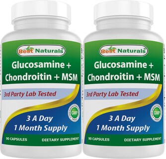 Foto 1 | Suplementos Best Naturals: Glucosamina, Condroitina, Msm, 2600 Mg - Venta Internacional.