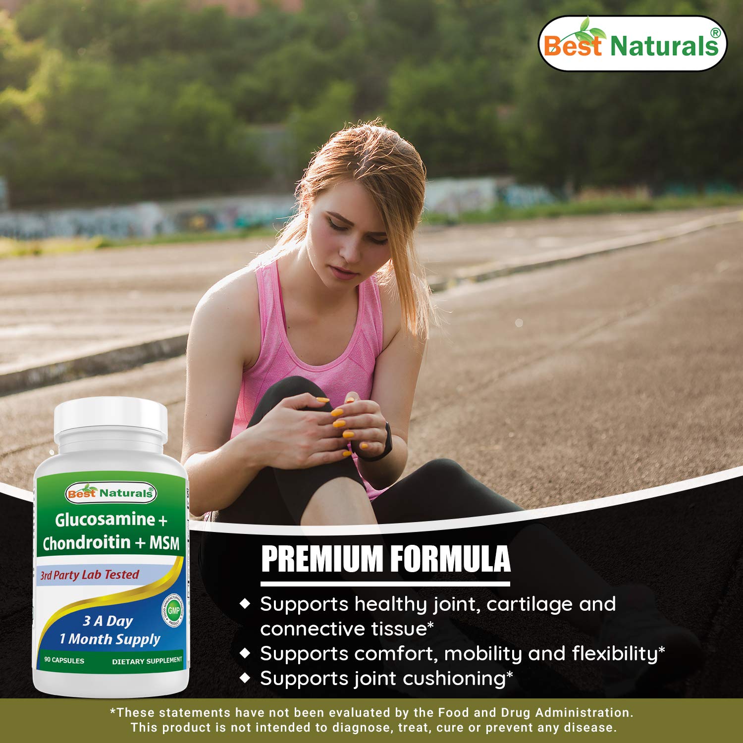 Foto 5 pulgar | Suplementos Best Naturals: Glucosamina, Condroitina, Msm, 2600 Mg - Venta Internacional.