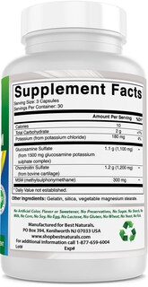 Foto 5 | Suplementos Best Naturals: Glucosamina, Condroitina, Msm, 2600 Mg - Venta Internacional.