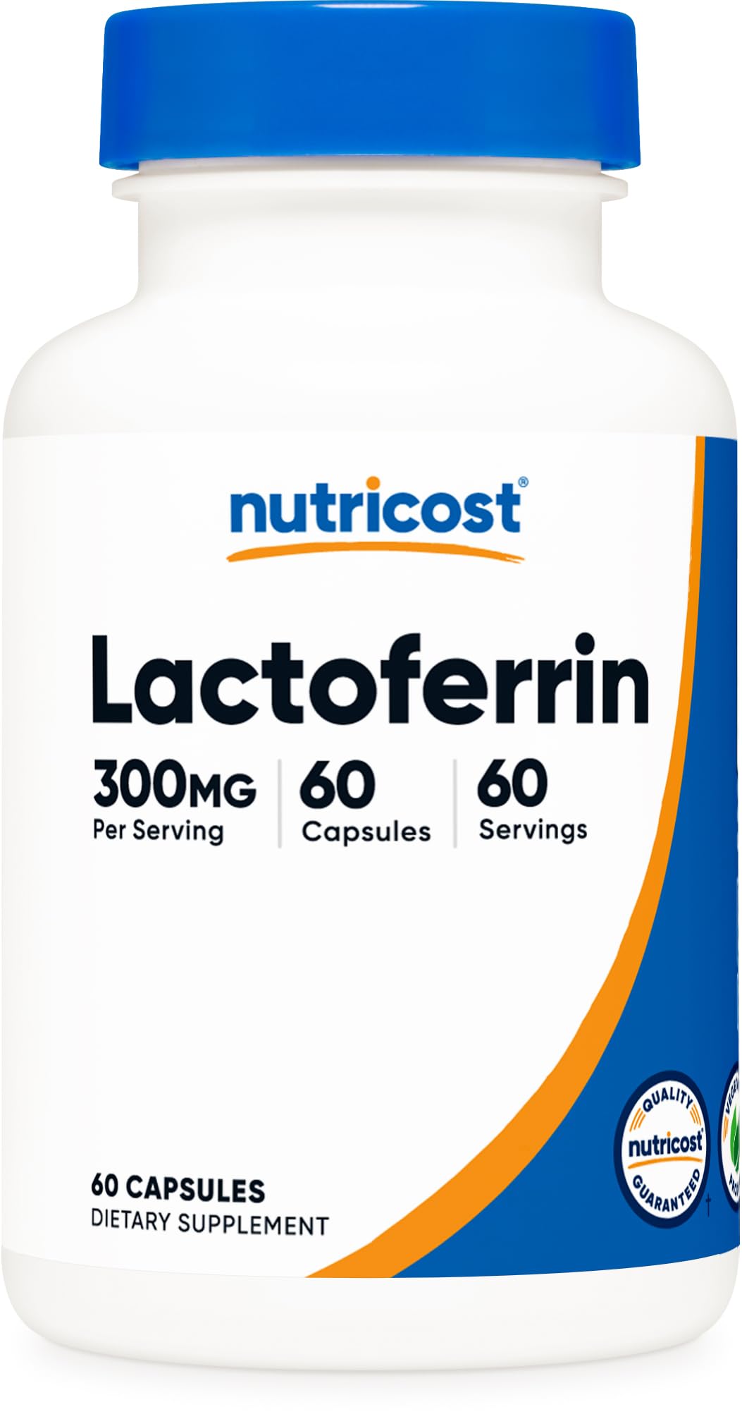 Foto 2 pulgar | Suplemento Nutricost, Cápsulas De Lactoferrina, 300 Mg, 60 Porciones - Venta Internacional.