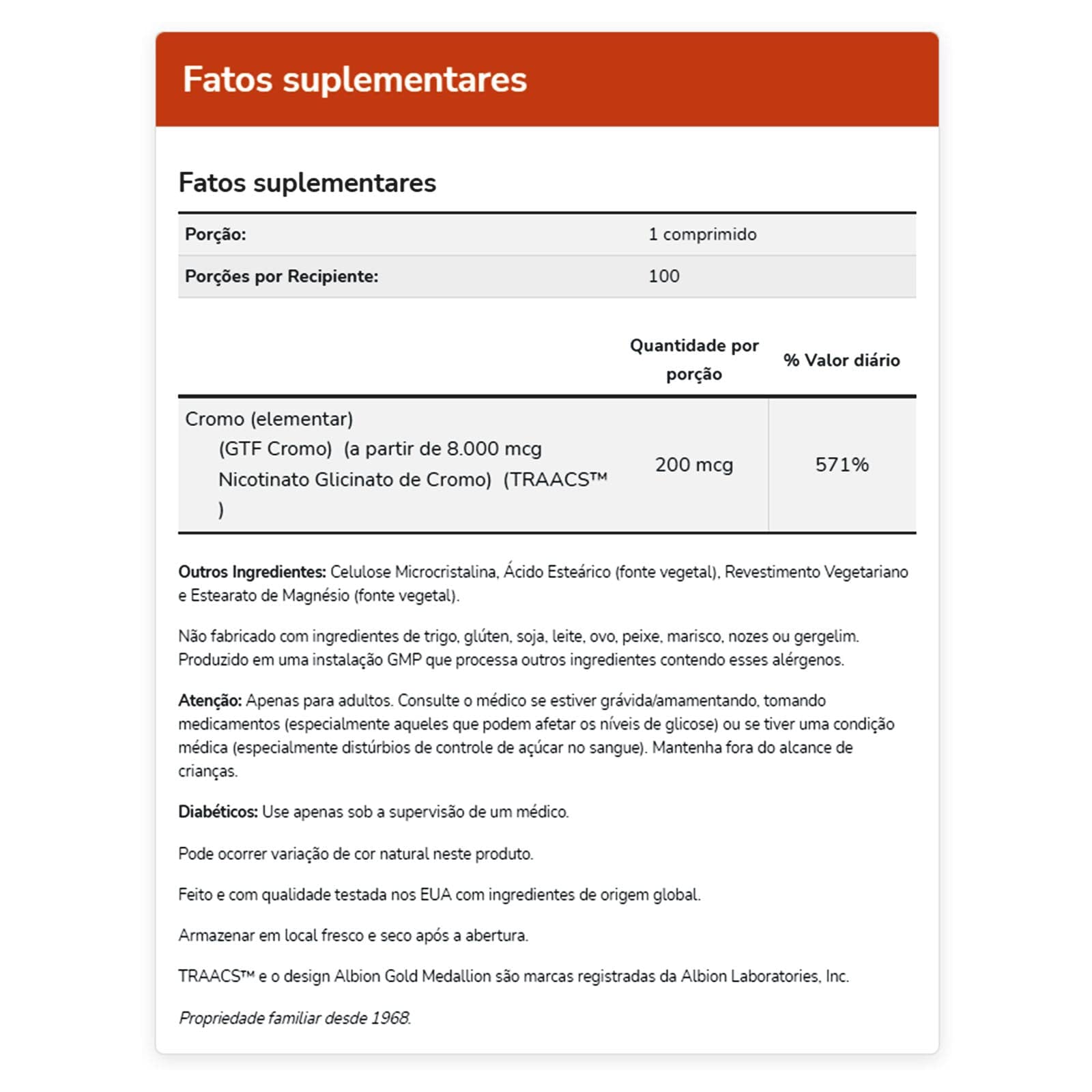 Foto 4 pulgar | Suplementos Now Foods Gtf Chromium 200 Mcg 250 Comprimidos - Venta Internacional.