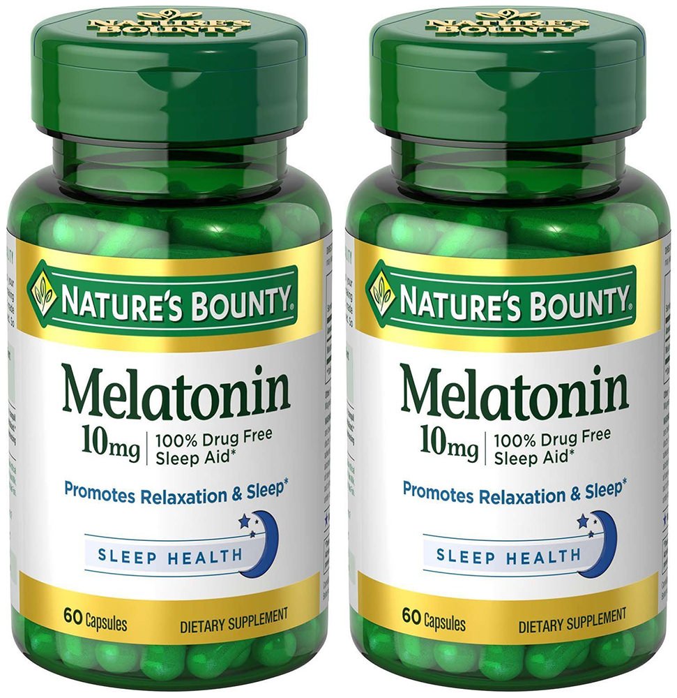 Foto 2 pulgar | Suplemento de Melatonina Nature's Bounty 10 mg 2 Frascos - Venta Internacional