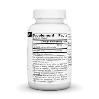 Foto 2 | Supplement Source Naturals Ácido Alfa Lipoico 200 Mg 120 Comprimidos - Venta Internacional.