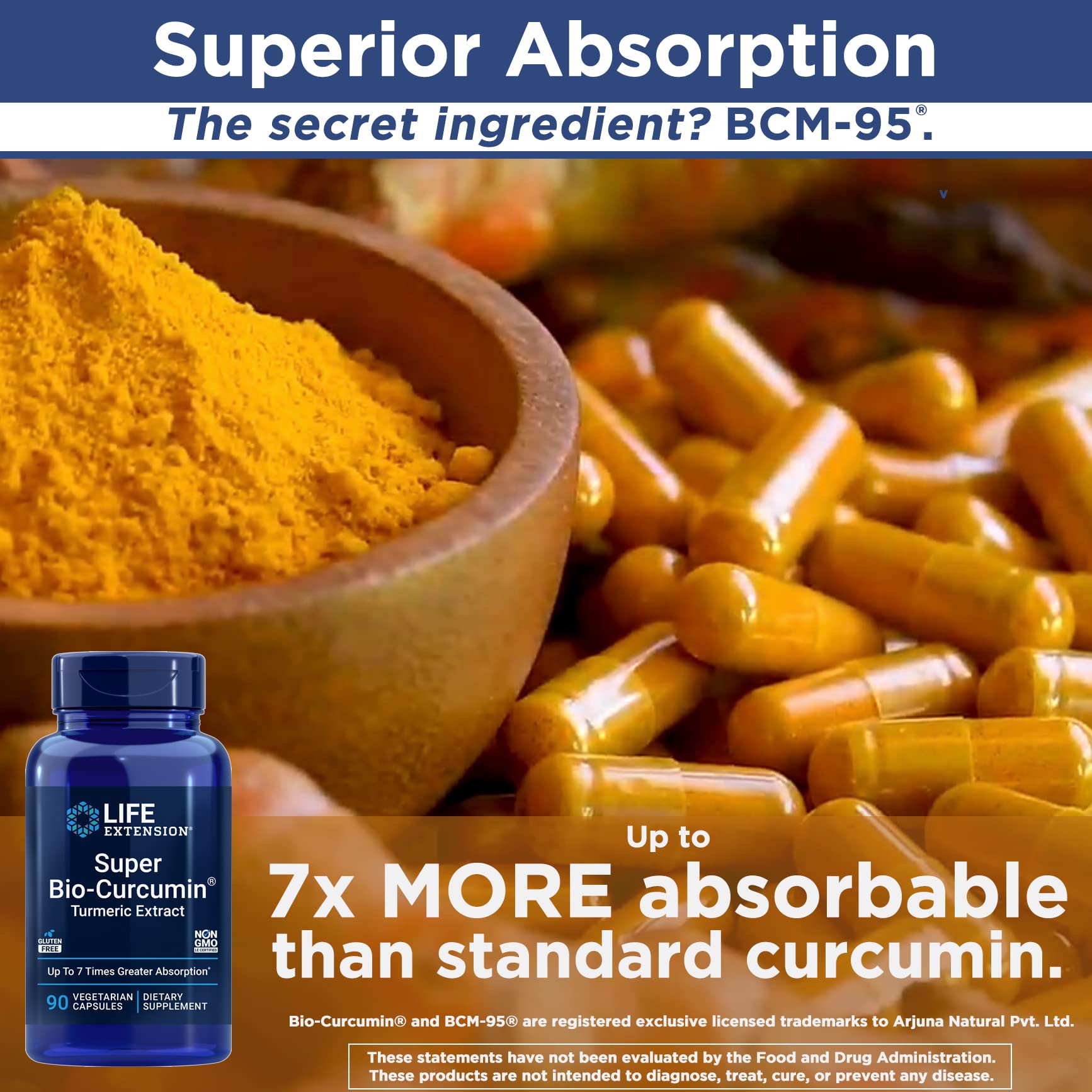 Foto 3 pulgar | Suplemento Life Extension Super Bio-curcumin, 400 Mg - Venta Internacional.