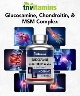 Foto 3 | Suplemento De Vitaminas: Glucosamina, Condroitina Y Msm 4000 Mg - Venta Internacional.