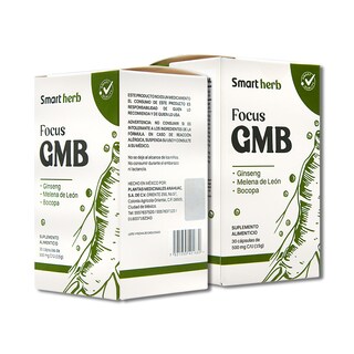 Foto 1 | Suplemento Alimenticio Smart Herb Paquete Focus GMB 2 Piezas 30 Cápsulas c/u con Ginseng Melena de León y Bocopa
