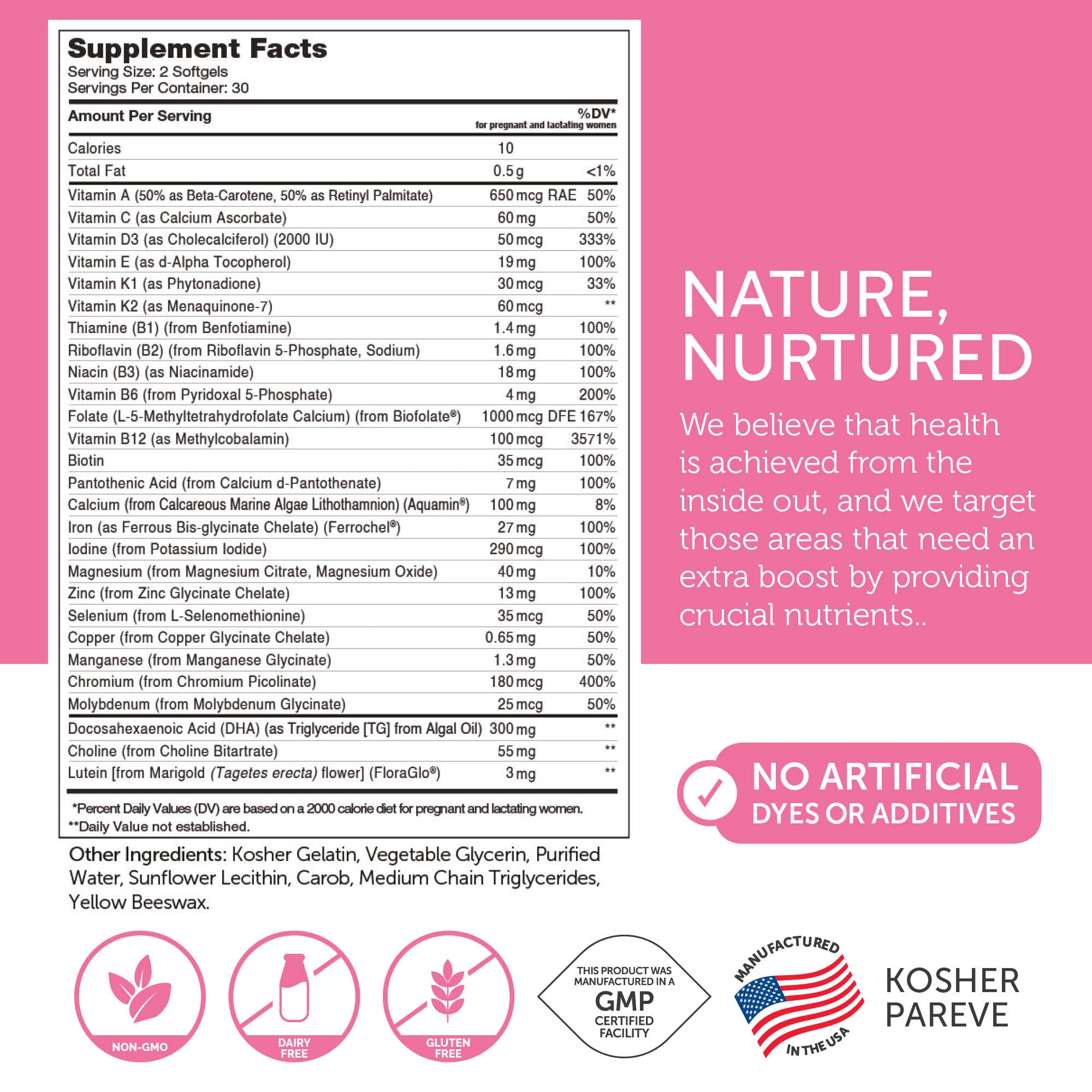 Foto 7 pulgar | Vitamina Zahler Prenatal con DHA y Folato 60 Cápsulas Blandas - Venta Internacional