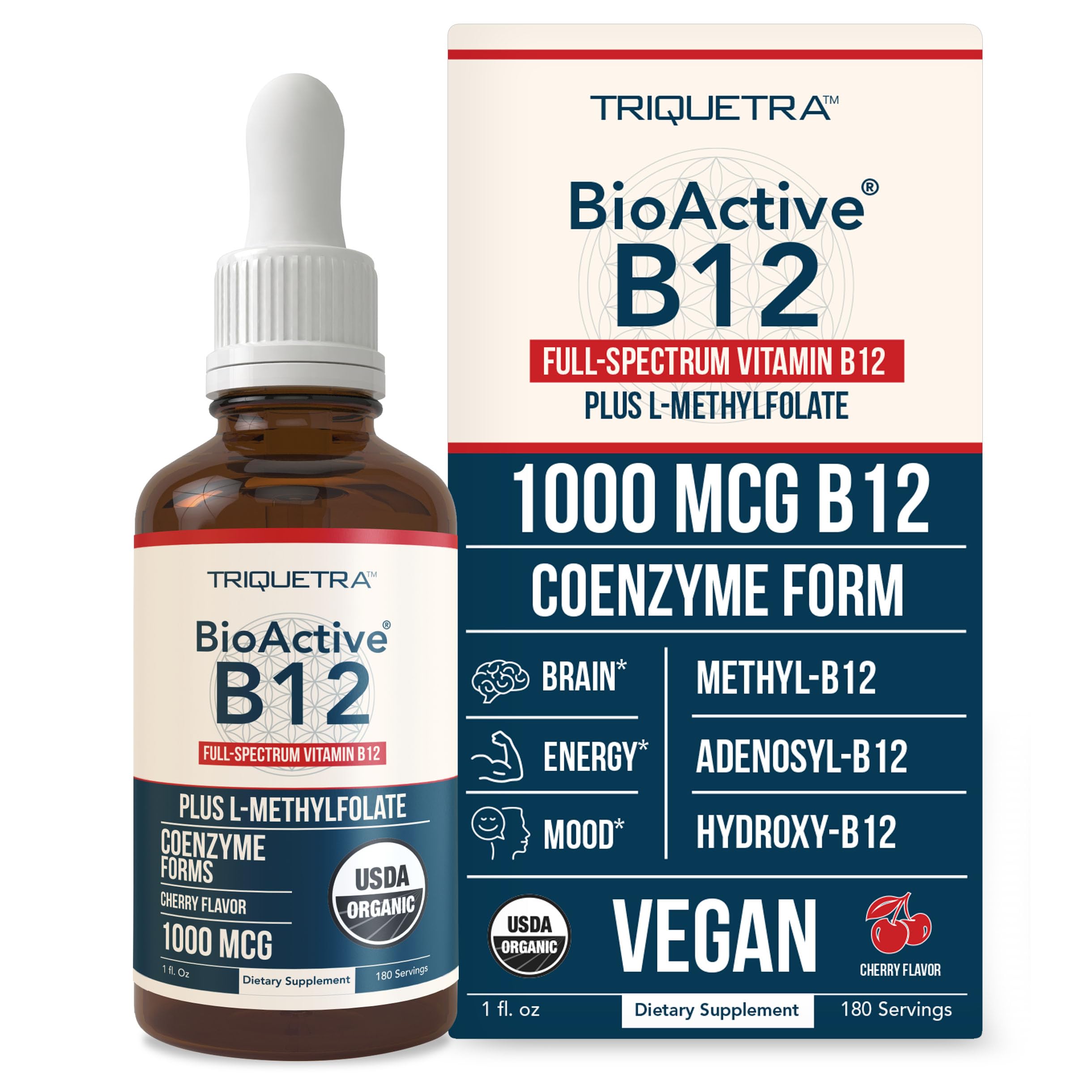 Foto 2 pulgar | Suplemento Triquetra Health Bioactive Vitamina B12 1000 mcg - Venta Internacional