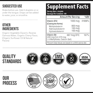 Foto 7 | Suplemento Triquetra Health Bioactive Vitamina B12 1000 mcg - Venta Internacional
