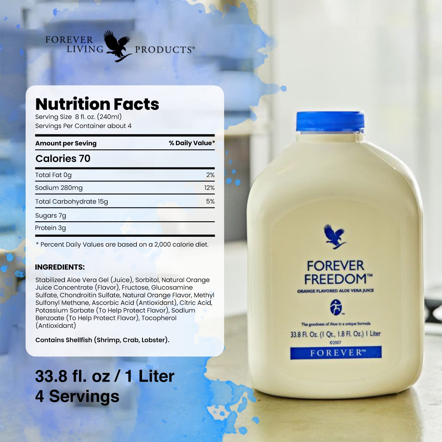 Foto 2 | Suplemento Forever Living Forever Freedom Aloe Vera 1 L - Venta Internacional