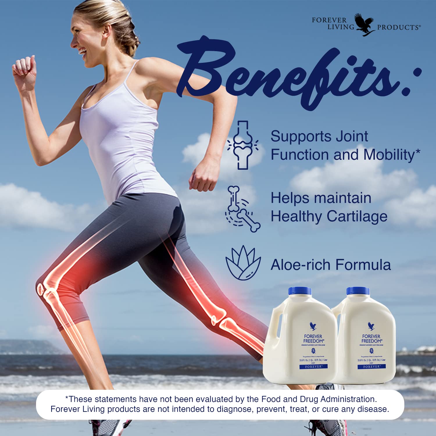 Foto 4 | Suplemento Forever Living Forever Freedom Aloe Vera 1 L - Venta Internacional