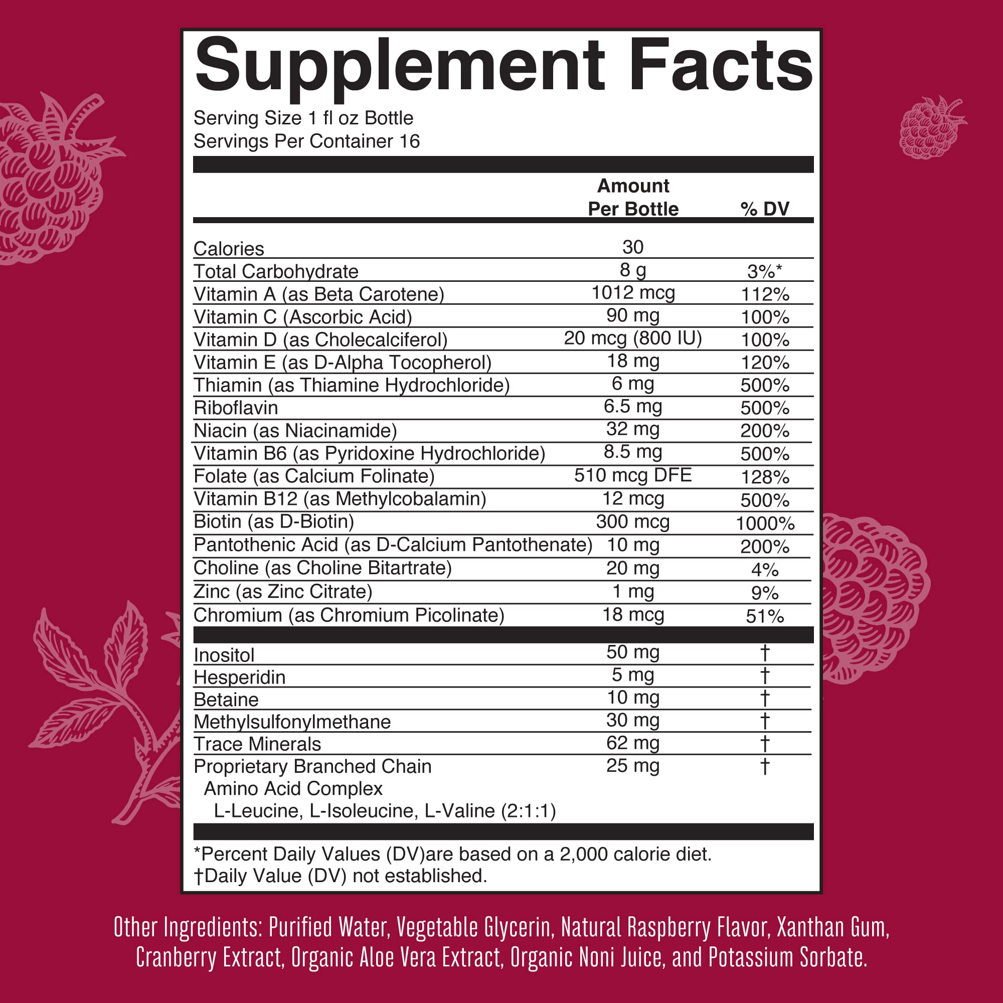 Foto 5 pulgar | Multivitamínico Maryruth's Morning Raspberry 480 Ml Para Mujeres Hombres Y Niños - Venta Internacional
