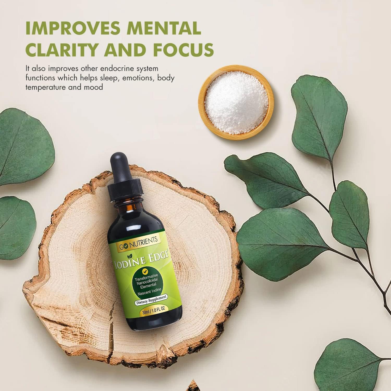 Foto 6 pulgar | Suplemento Go Nutrients Iodine Edge Organic Nascent 30 Ml - Venta Internacional