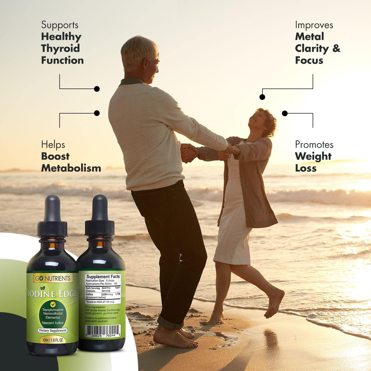 Foto 6 | Suplemento Go Nutrients Iodine Edge Organic Nascent 30 Ml - Venta Internacional