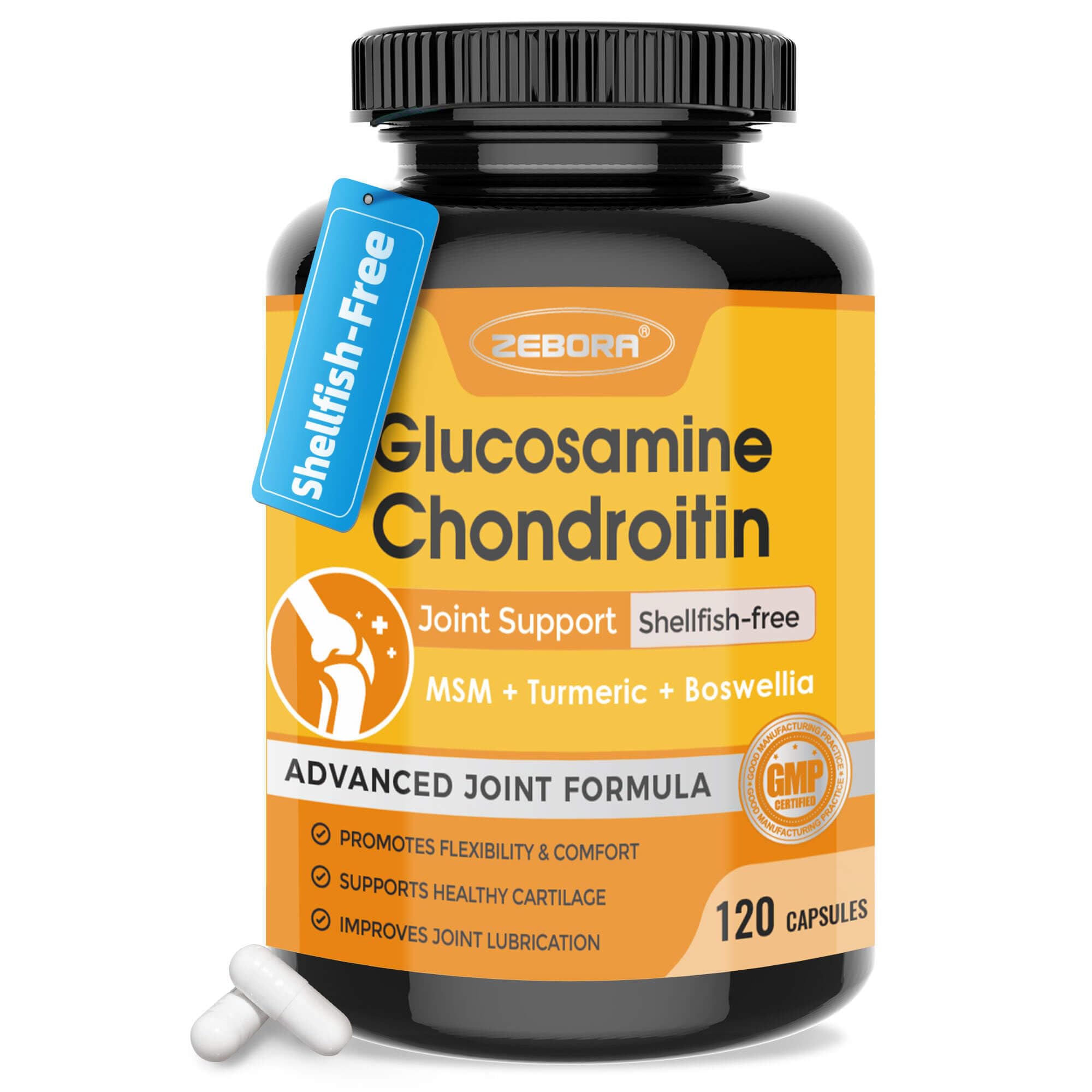 Foto 2 pulgar | Suplemento Zebora Glucosamina y Condroitina Soporte Articular 120 Cápsulas - Venta Internacional