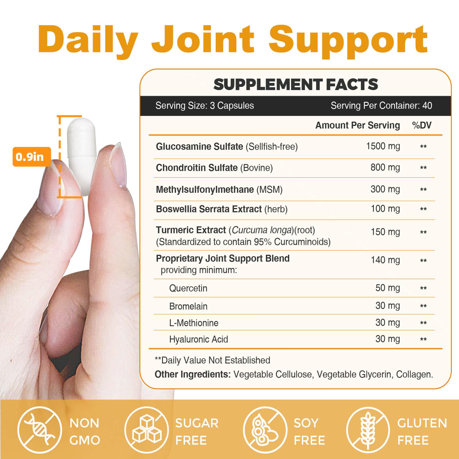 Foto 7 pulgar | Suplemento Zebora Glucosamina y Condroitina Soporte Articular 120 Cápsulas - Venta Internacional